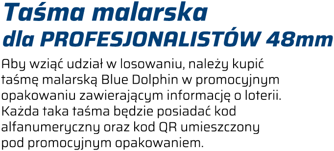 Taśma malarska dla profesjonalistów 48mm